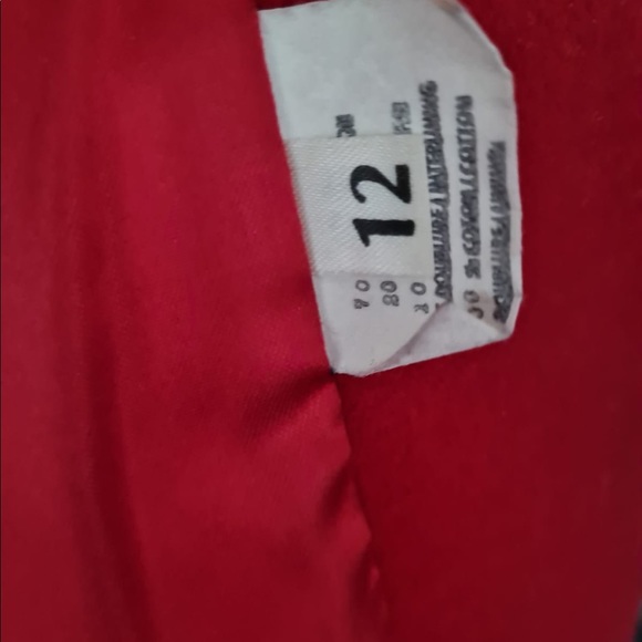 Fire engine red Raffini coat - Picture 4 of 4